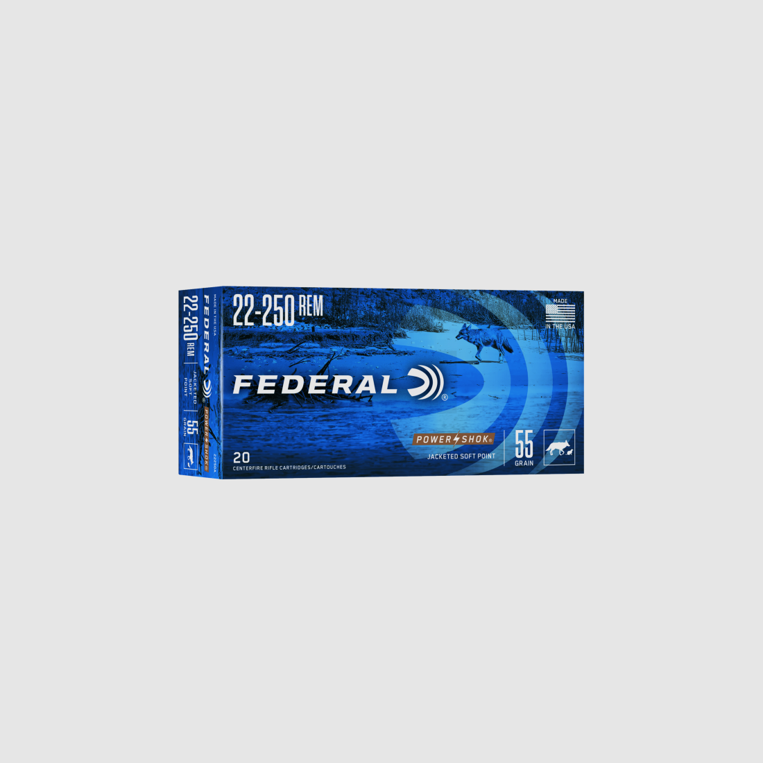 Federal Classic .22-250 Rem. SP 55gr. Power Shok
