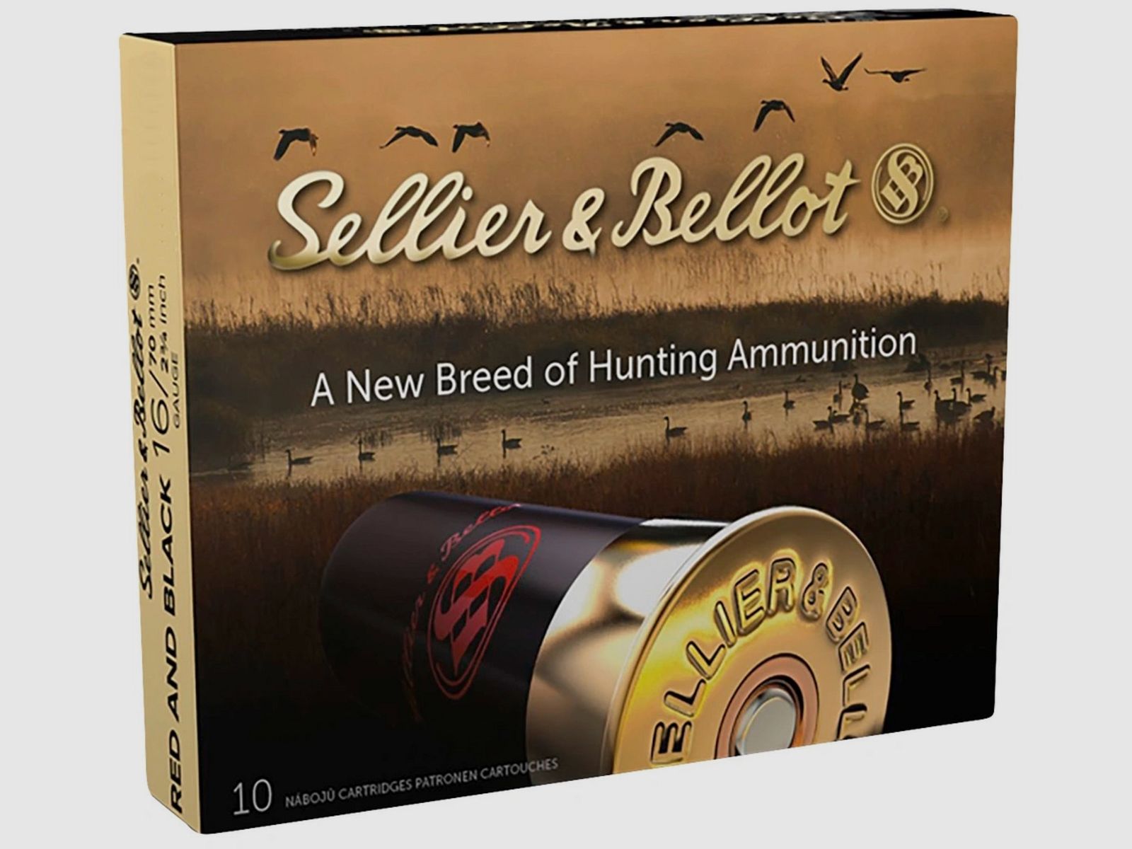Sellier & Bellot 107462 16/70 Red/Black 3.5mm 30.1g Hunting Shot