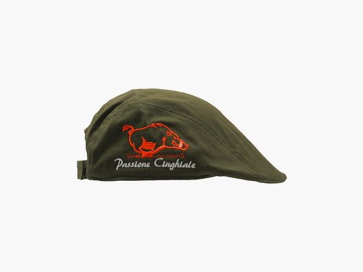 Groene pet met oranje Passione Cinghiale borduursel