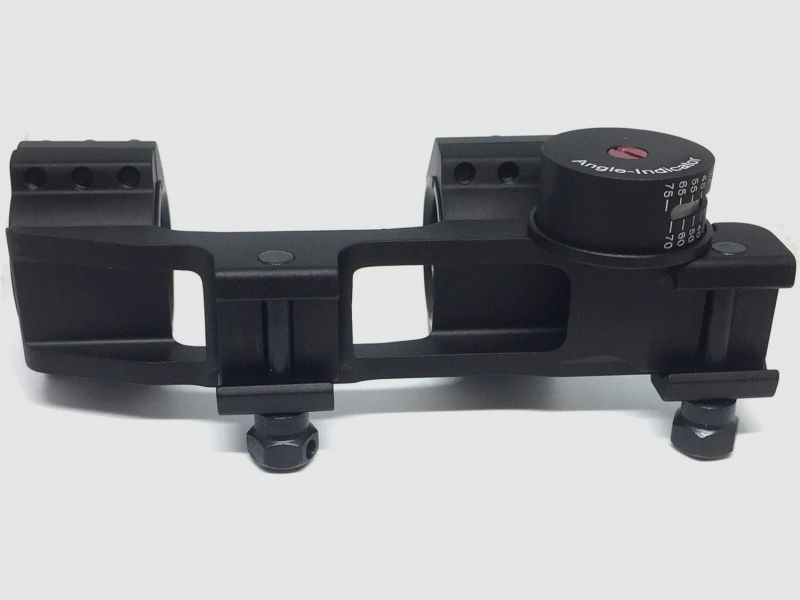 Blokmontage voor 25,4 / 30 mm met geïntegreerde hellingsmeter en libelle, Weaver-Picatinny-rail