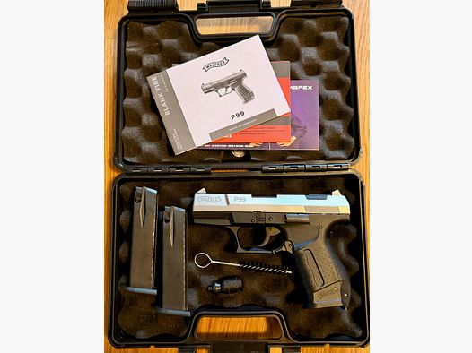 Umarex Walther P99 blank firing pistol bicolor – unused – PTB