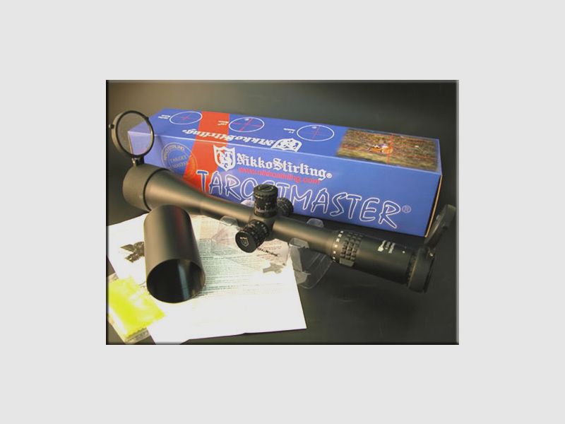 Celownik optyczny Nikko Stirling TARGET MASTER 10-50x60 MD MIL DOT z podświetlaną siatką snajperską