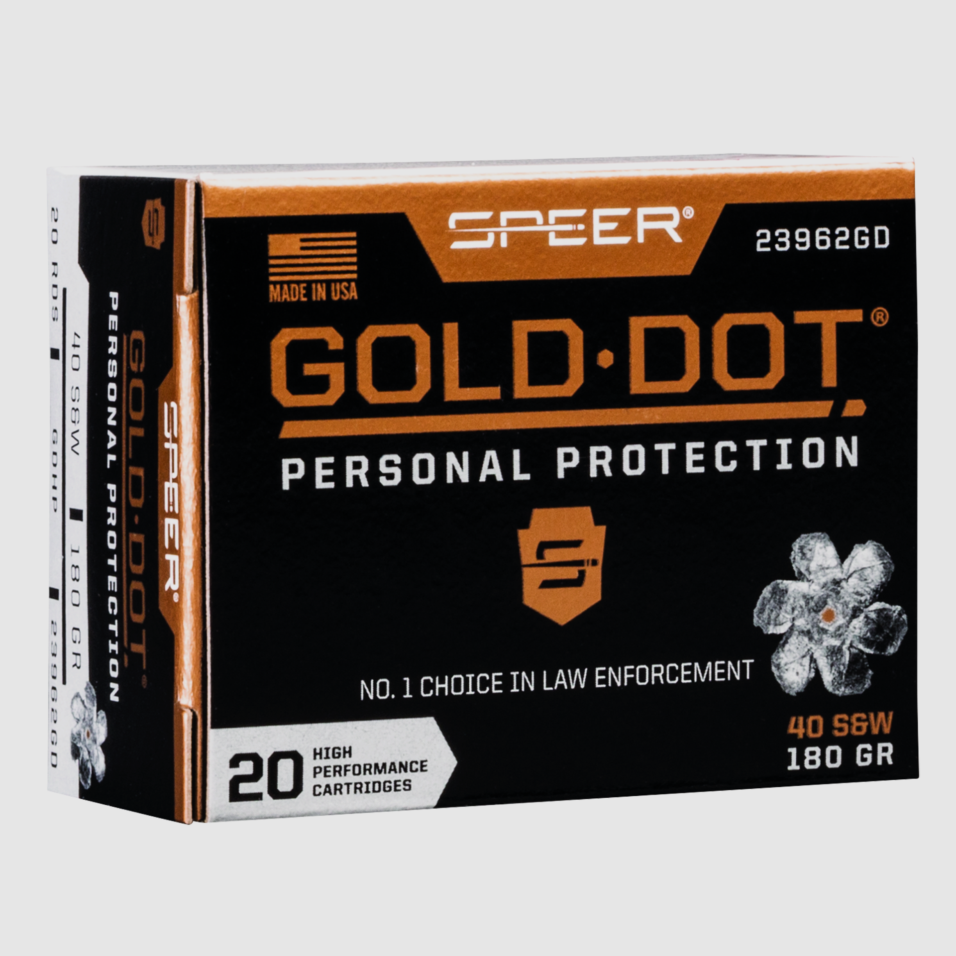 Speer Pistol Ammunition Gold Dot .40 S&W 11.7g Gold Dot Hollow Point