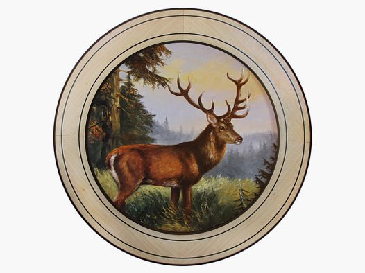 Ehrenscheibe Hirsch im Wechselrahmen 50cm
