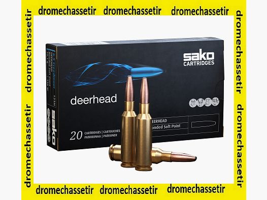 boite de 20 cartouches Sako DEERHEAD cal 6.5 creedmoor 156 grains SP