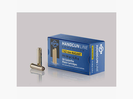 PPU 7,62 Nagant Revolverpatronen (A-470) 50Stk
