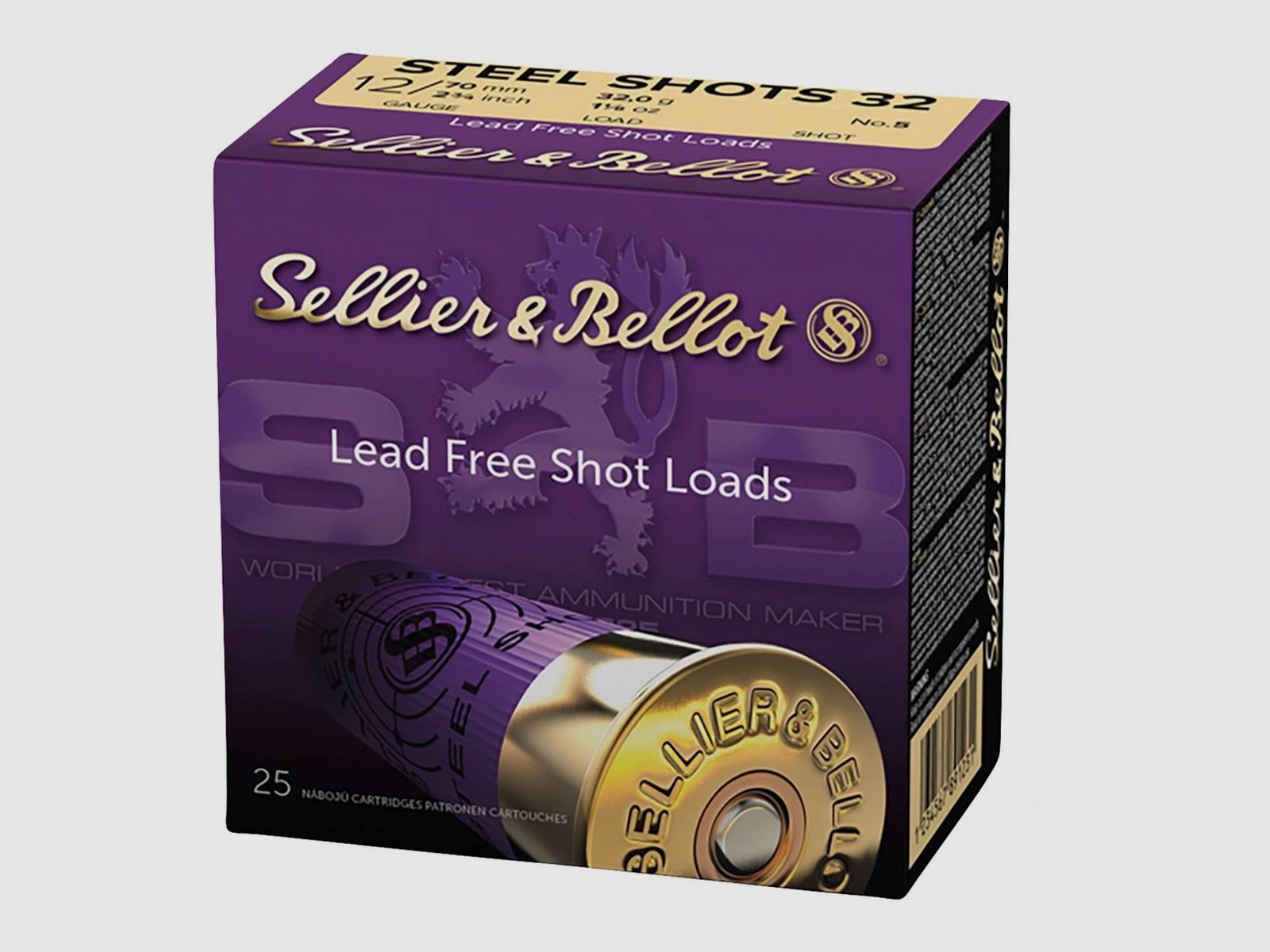 Sellier & Bellot 148303 12/70 Jacht Staal 3,6mm 32g Staal schrot