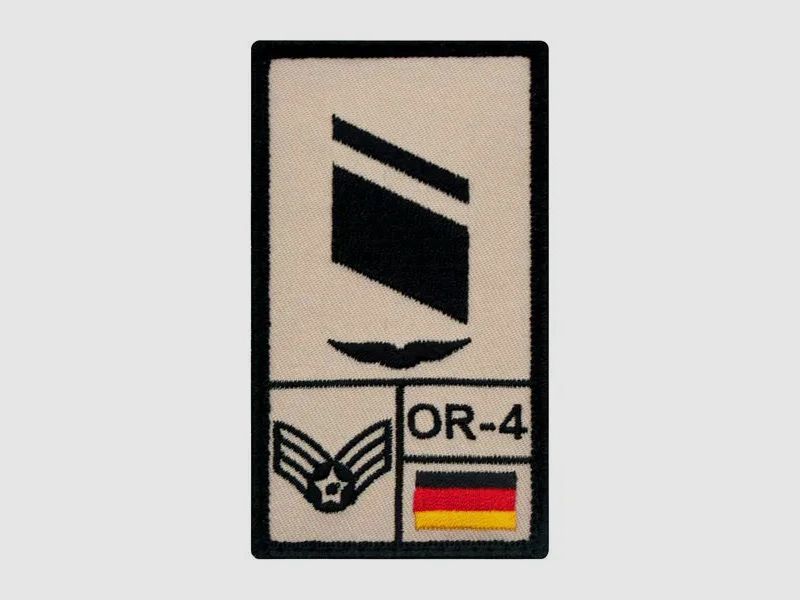 Café Viereck Café Viereck Rank Patch Stabskorporal Luftwaffe rechts sand