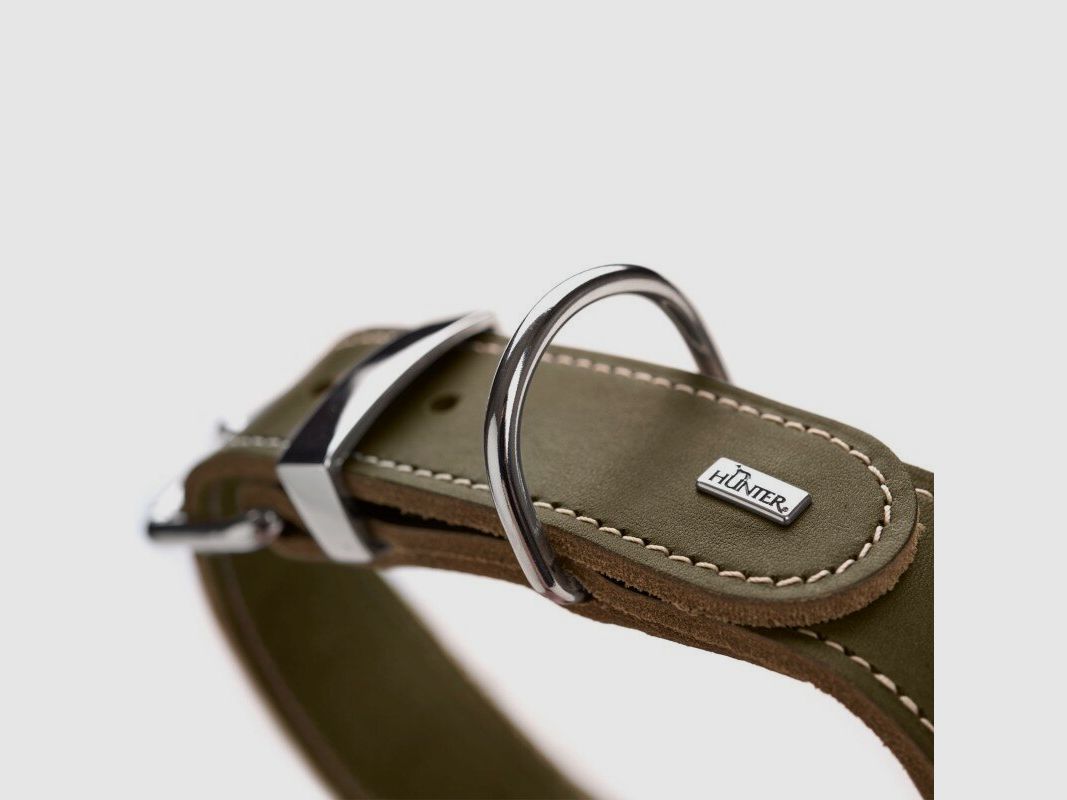 Hunter collar Aalborg Special leather / olive