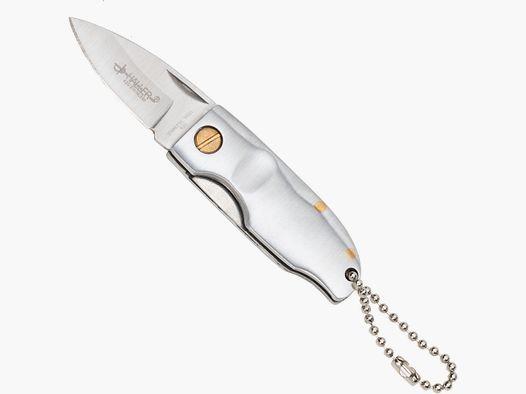 Stubby klein ganz Metall,420rsf, mit Kette, Zweihandmesser §42a konform legal führen