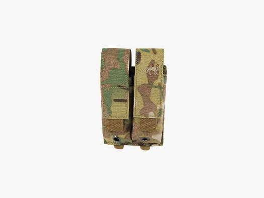 TASMANIAN TIGER DOUBLE MAGAZINE POUCH FOR PISTOL MULTICAM