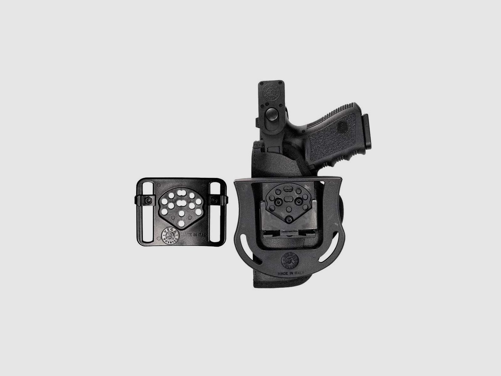 Cordura Holster mit Paddle/Gürtelsystem 4" S&W K/L Frame, Colt Phyton/Trooper/King Cobra, Manurhin MR73, Ruger GP100, Taurus 431/441/65/66/669/82 Linkshänder