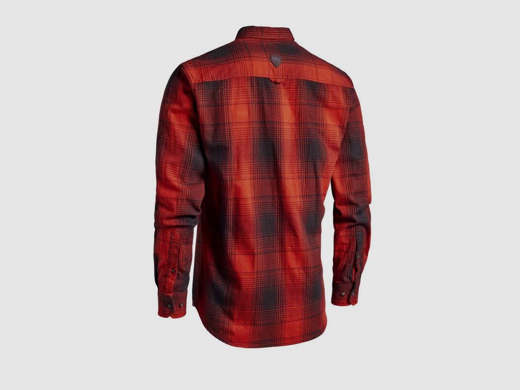 Northern Hunting Herren Hemd Bark Rot/Schwarz