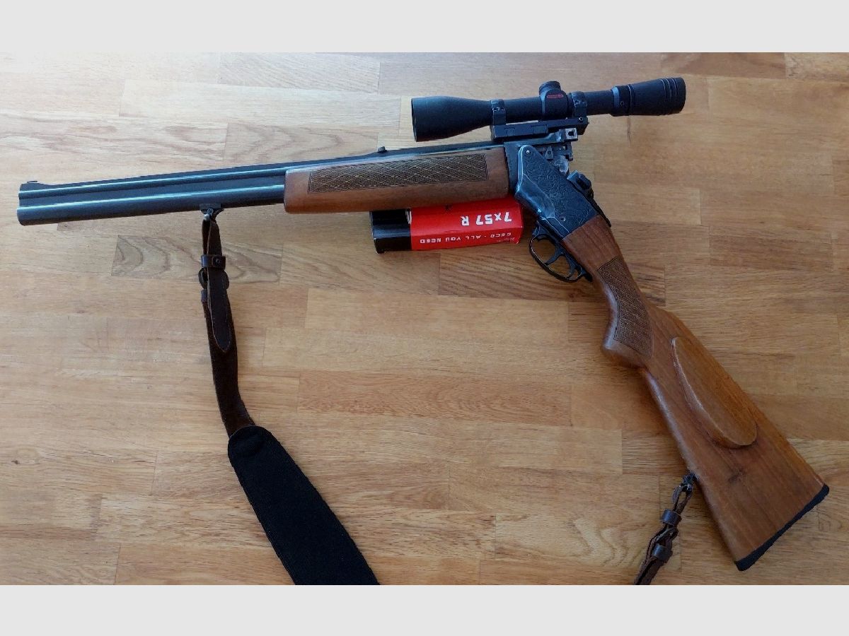 Brünner (Brno) ZH304 Bockbüchsflinte - 7x57 + 12/70  mit ZF 4-12x40