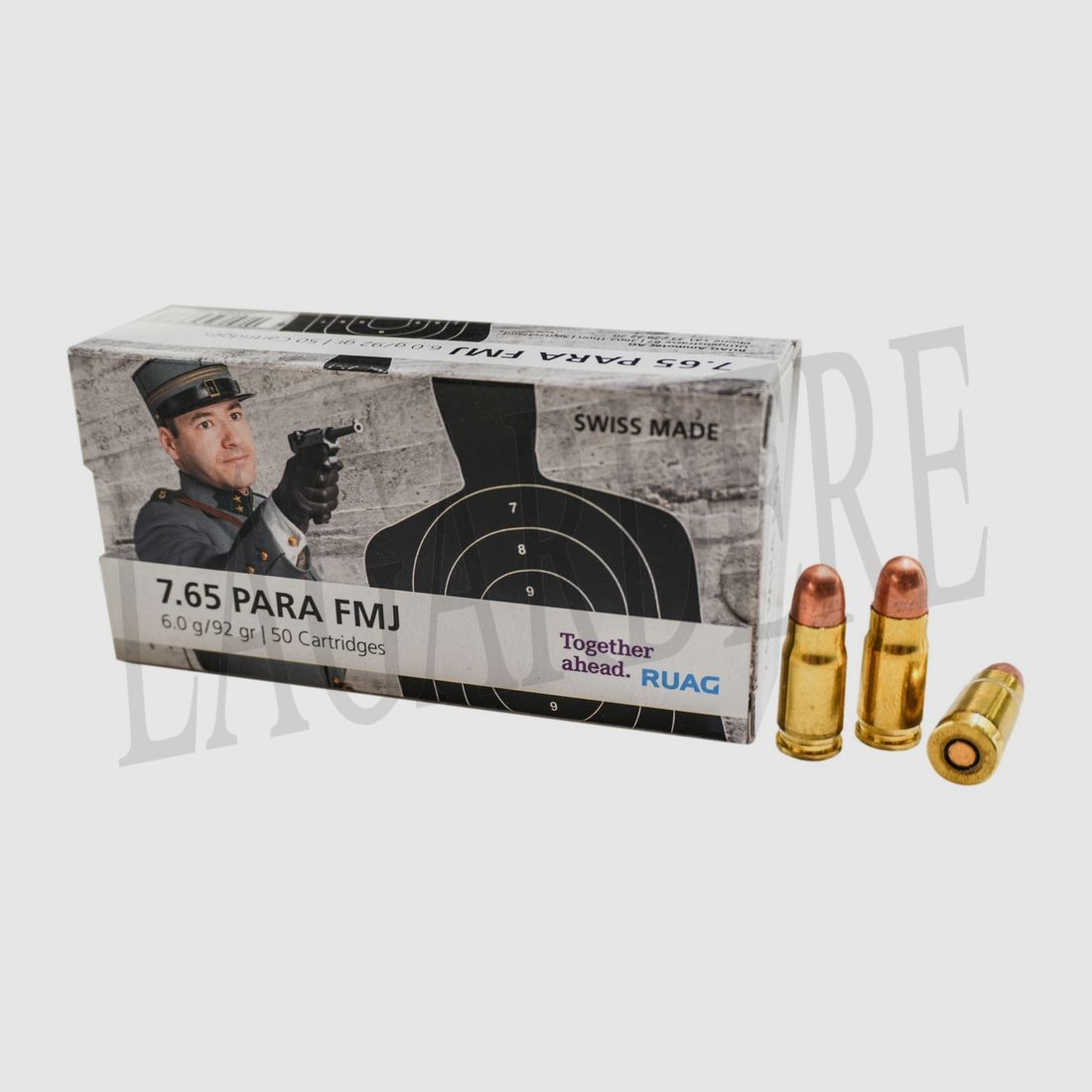 RUAG FMJ 92 GR (Patrone mit Geschoss)