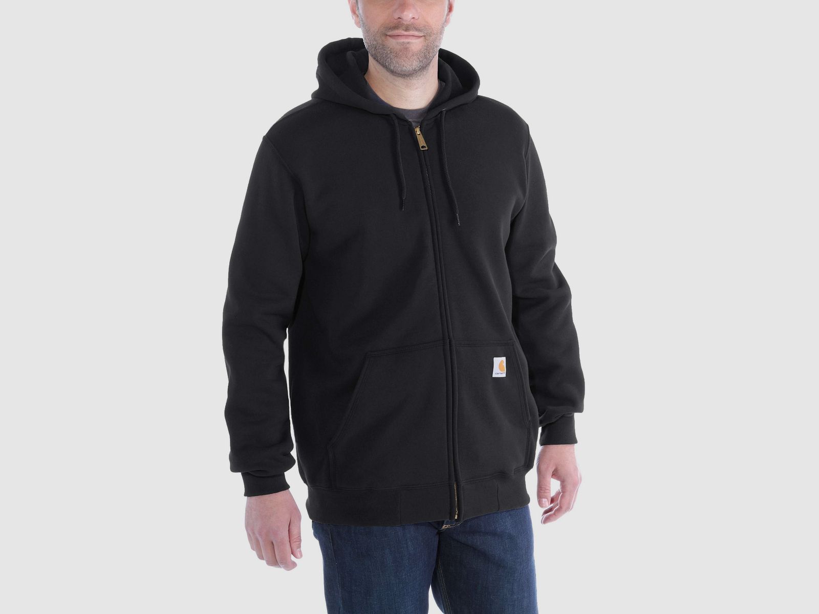 Carhartt Zip Hoodie Men Black XS