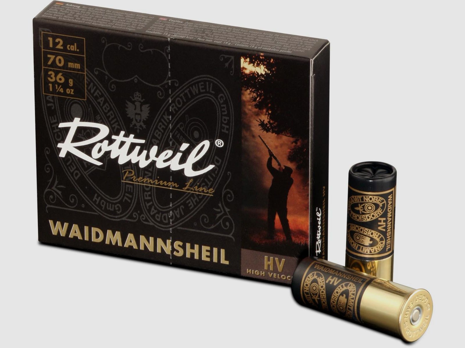 Rottweil 12/70 Waidmannsheil HV  3,2mm - 36g