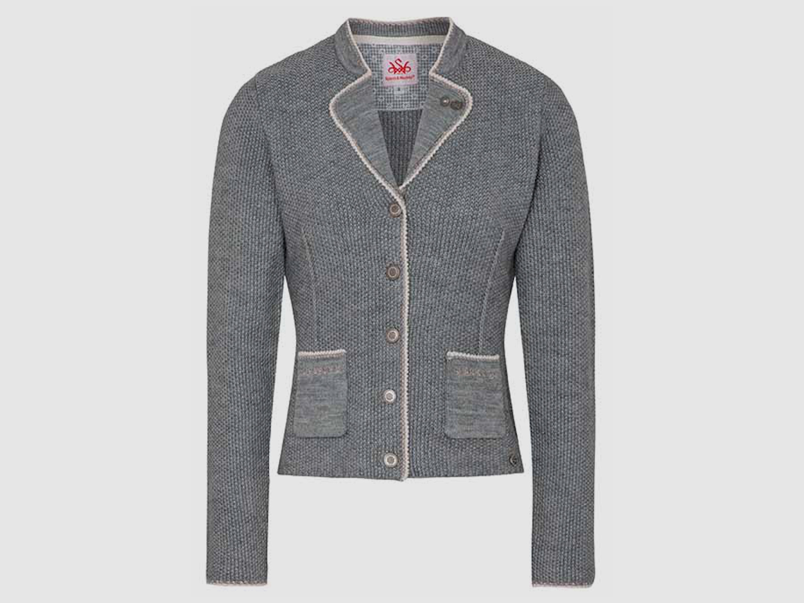 SPIETH & WENSKY Aileen Strickjacke Damen Hellgrau