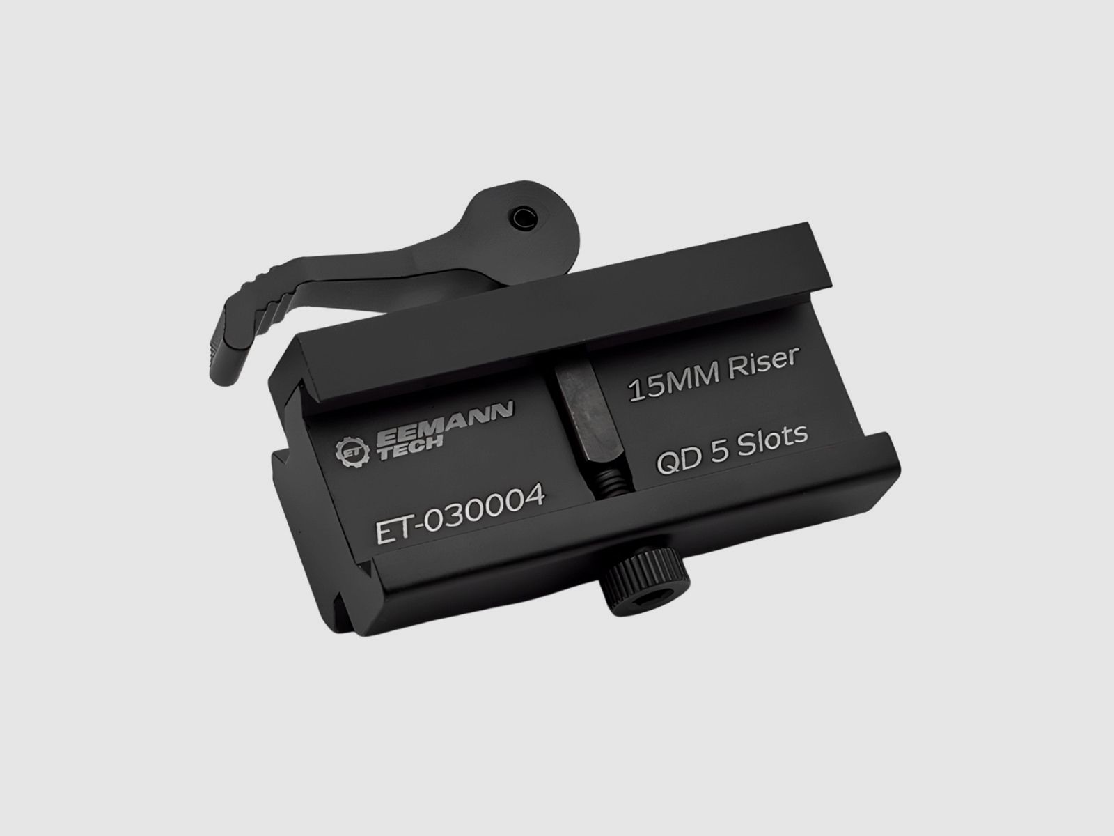 Eemann Tech – Erhöhungsschiene für Optiken – Picatinny – 5 Slots – Schwarz – ET-030004, Bild 4 von 7
