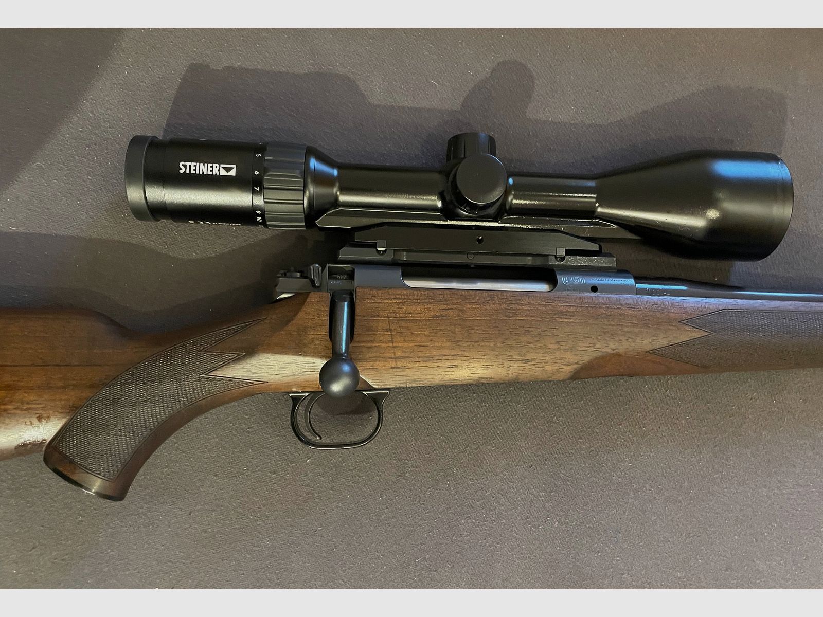 Mauser M12 + Steiner Ranger 4+ ammunition + case