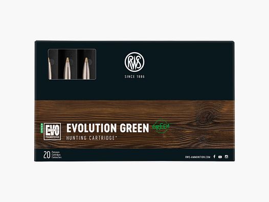 RWS 6.5×57 R Evolución Verde 6.0g/93grs.