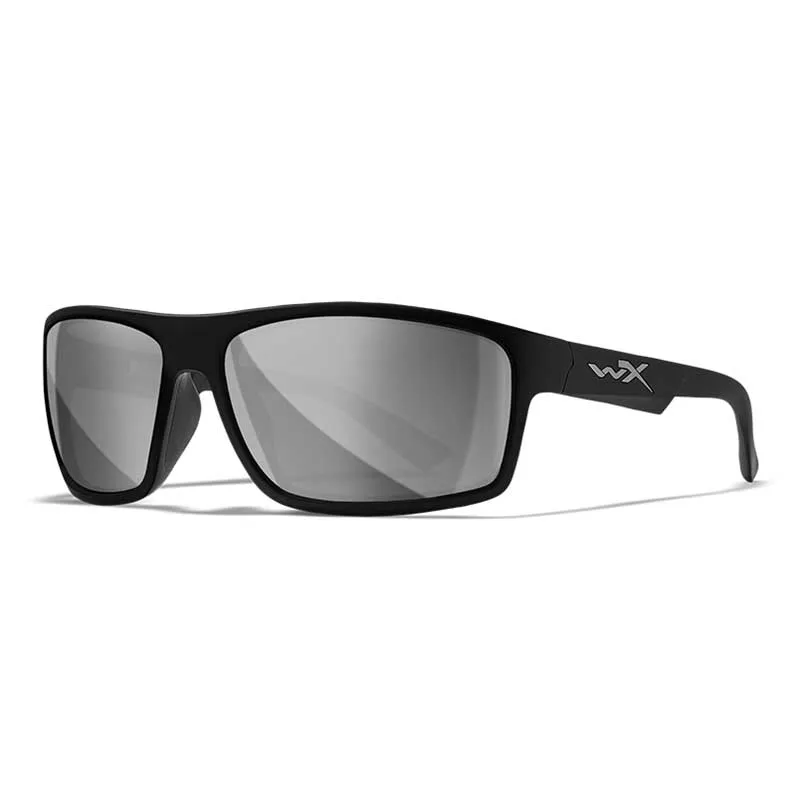 Wiley X PEAK lunettes de soleil Grey Silver Flash Matte Black Frame, image 1 sur 5