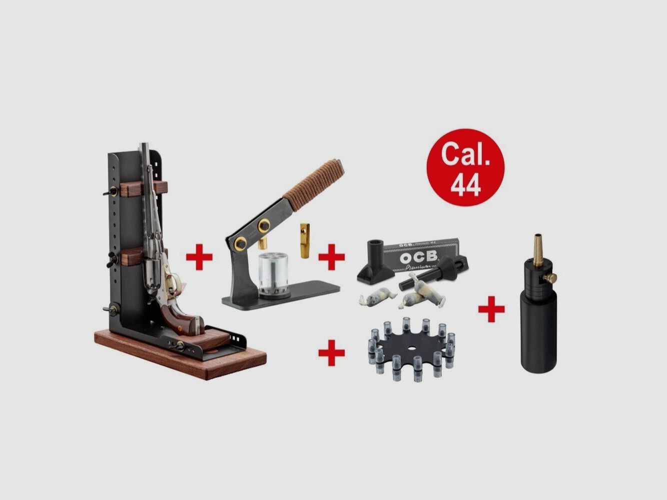 Kit BP Maker Cal 44 et 36: Presse pour barillet + support + poire + kit cartouches papier + amorceur Pack BPMaker, image 1 sur 10