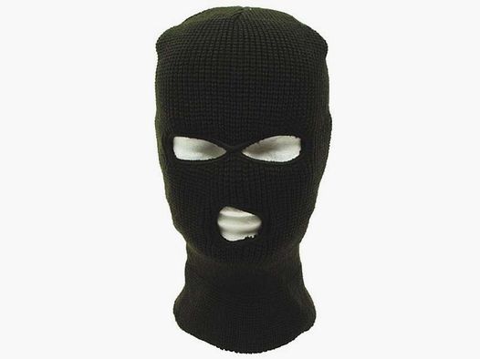 Balaclava 3 Loch, Acryl, oliv