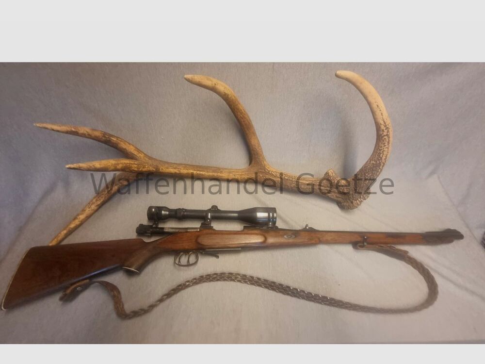 Mauser, elegant conversion in English style, collector's weapon 7x57, image 2 of 7