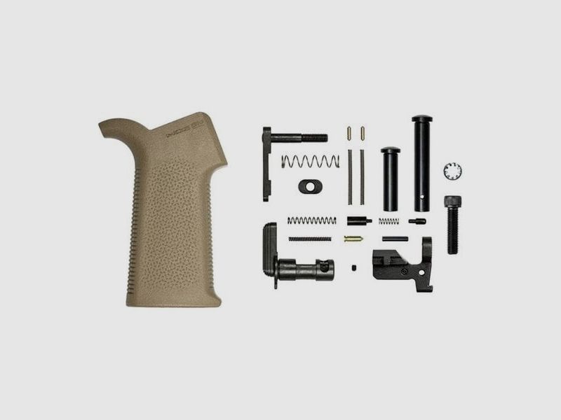 AERO PRECISION AR .308 KITS W/ MOE SL, AERO PRECISION M5 KIT DE PIÈCES INFÉRIEURES AVEC POIGNÉE MOE SL, SANS FCG POUR AR-308 FDE