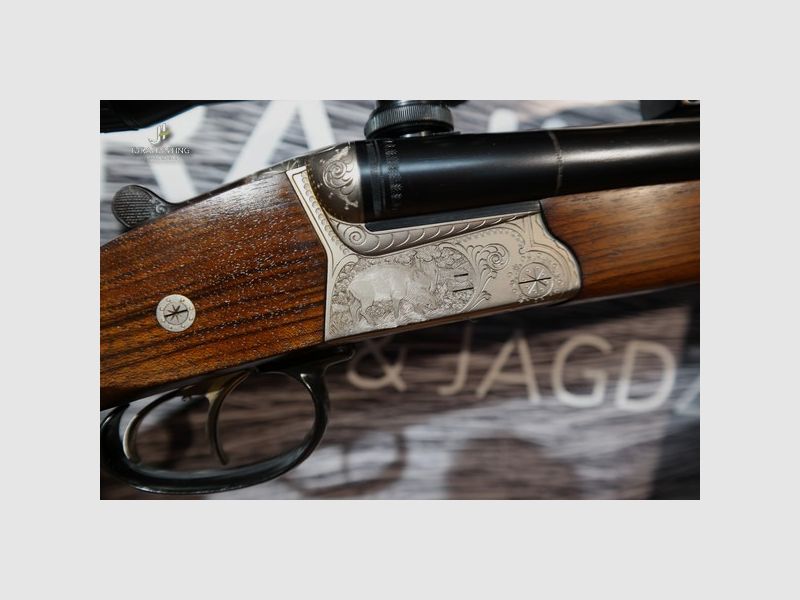 Krieghoff Trumpf; .30-06Spring, 20/76 EL 5,6x50R; Zeiss 3-12x56 Diavari-Z