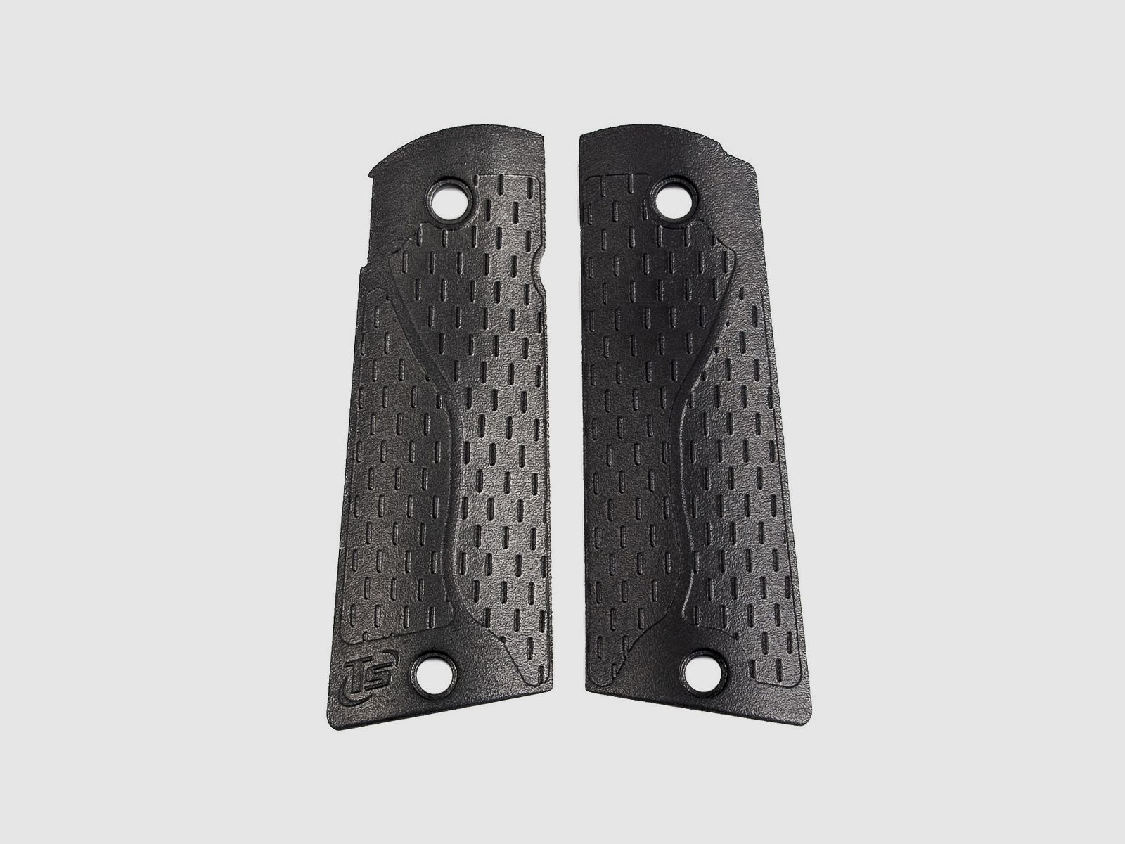 Polymer-Kurzgriffe 1911 - Schienengriff - TONI SYSTEM / Polymer short grips 1911- Track grip  - TONI SYSTEM *  ITEM CODE PYGTR1911C-BK