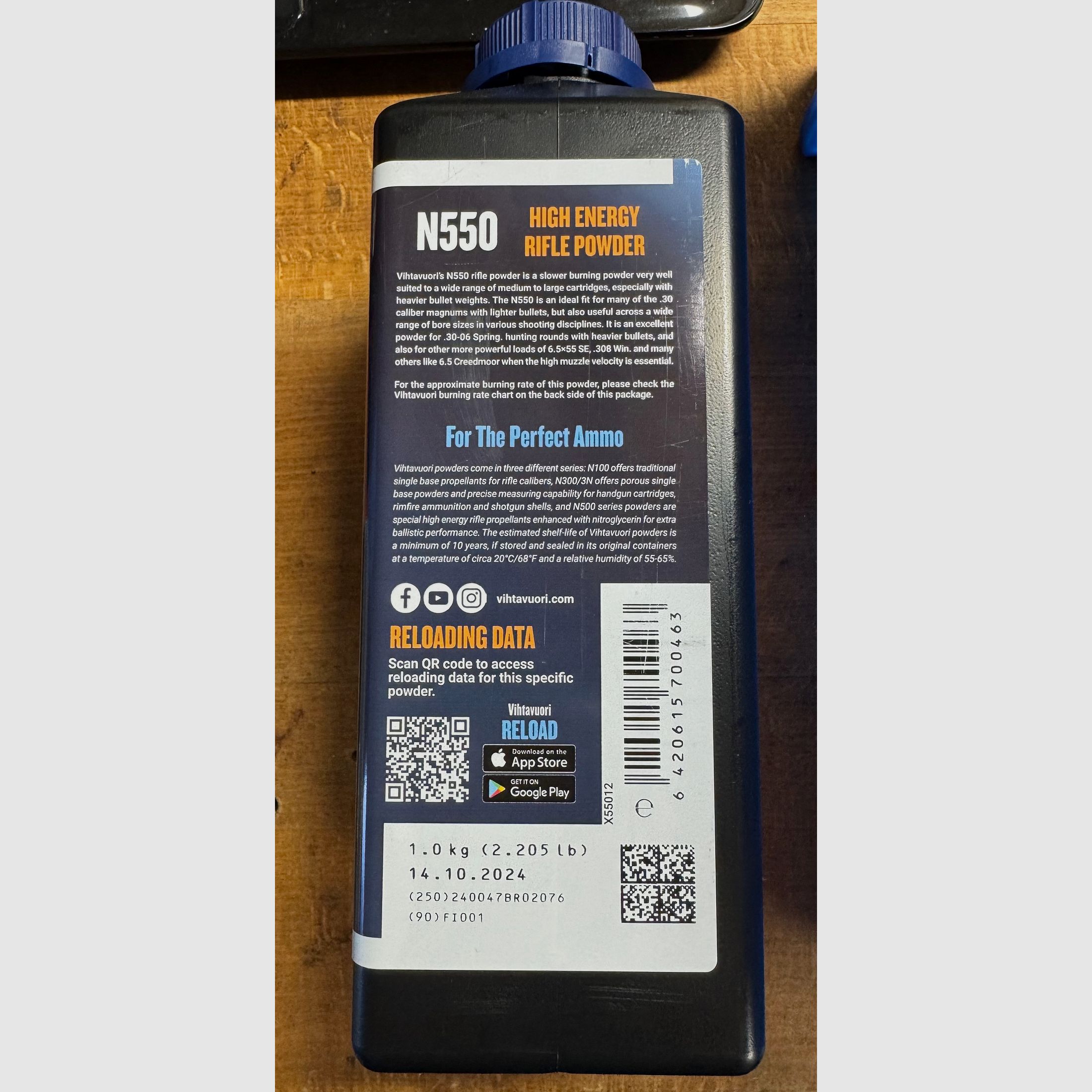 1KG Vithavuori NC Polvo N550