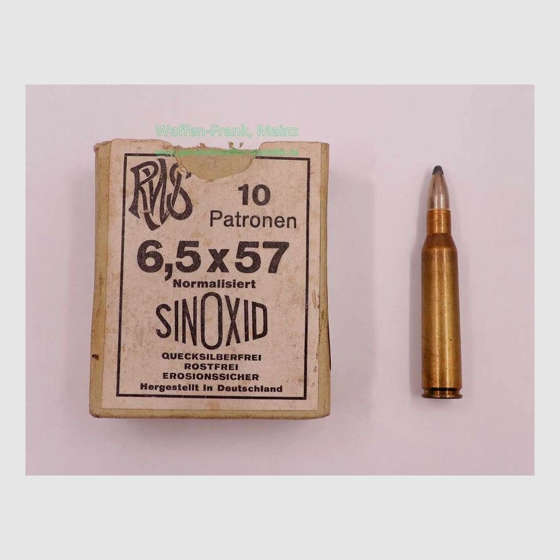 RWS (WZd.Fa.Rottweil) Büchsenpatronen 6,5x57