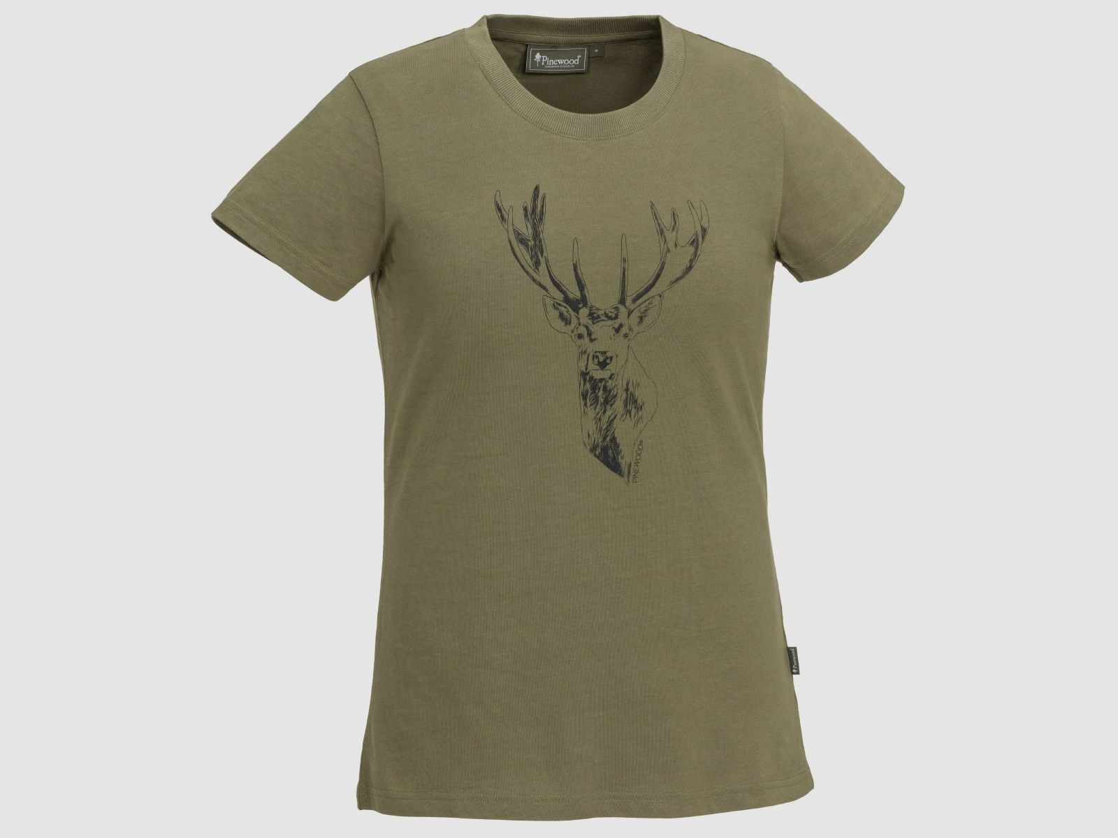 Pinewood T-Shirt Red Deer H.Olive