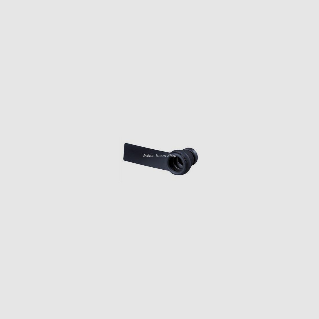 Flexible Gummiblende mit Abdeckscheibe Schwarz