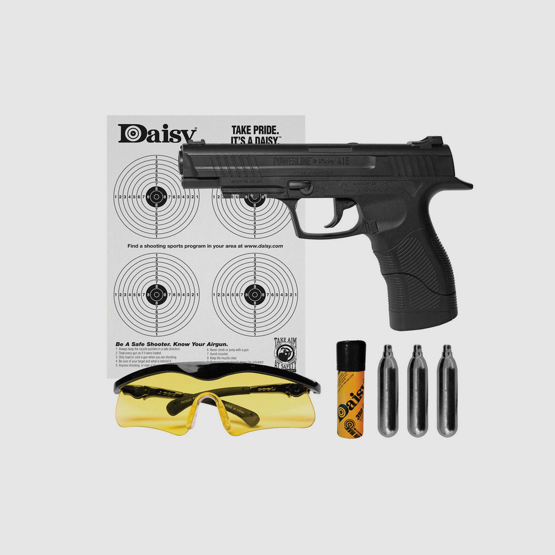 Daisy 415 4,5mm BB Set - Druckluft Co2 Non BlowBack
