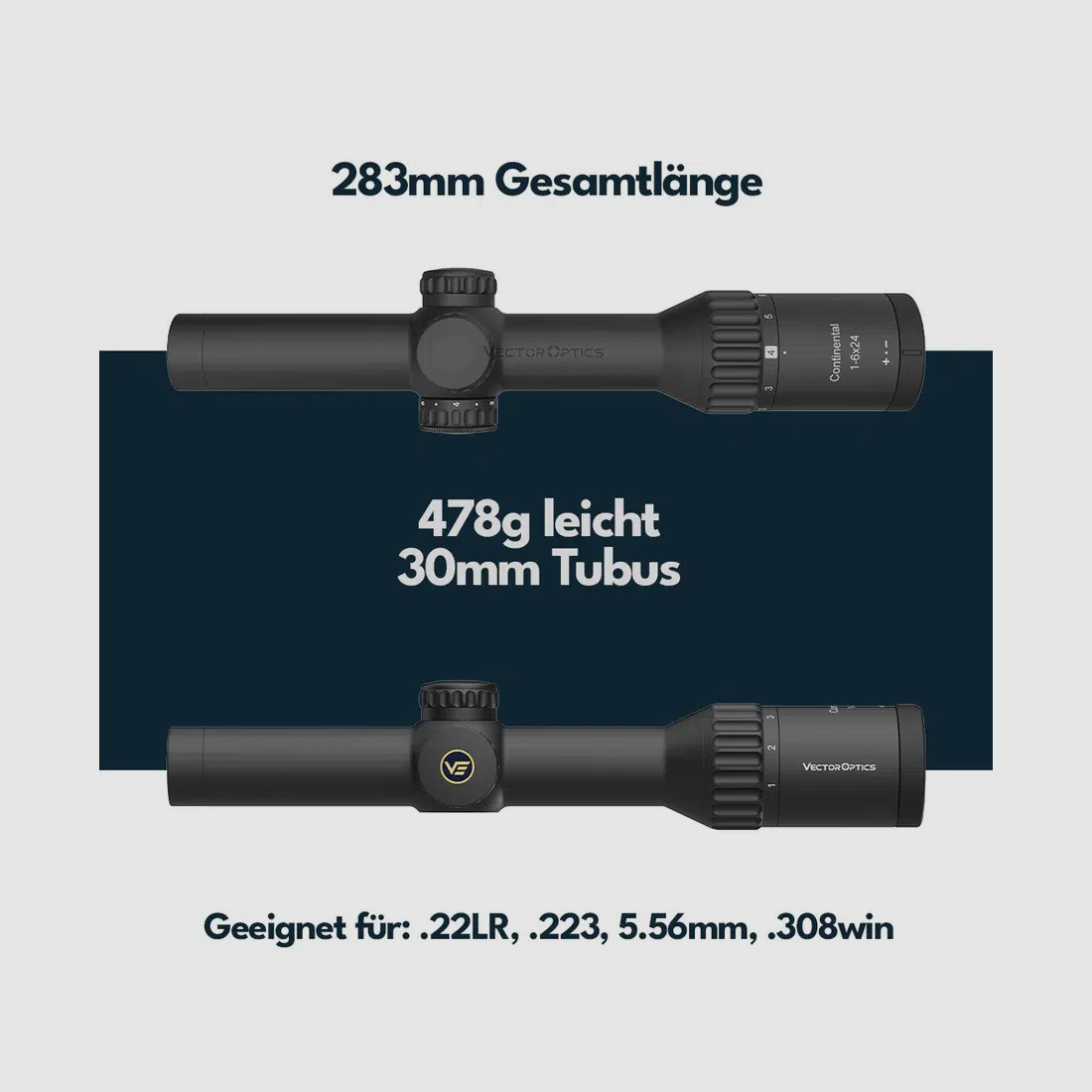 Vector Optics SCOC-48 Continental x6 1-6×24 Fiber