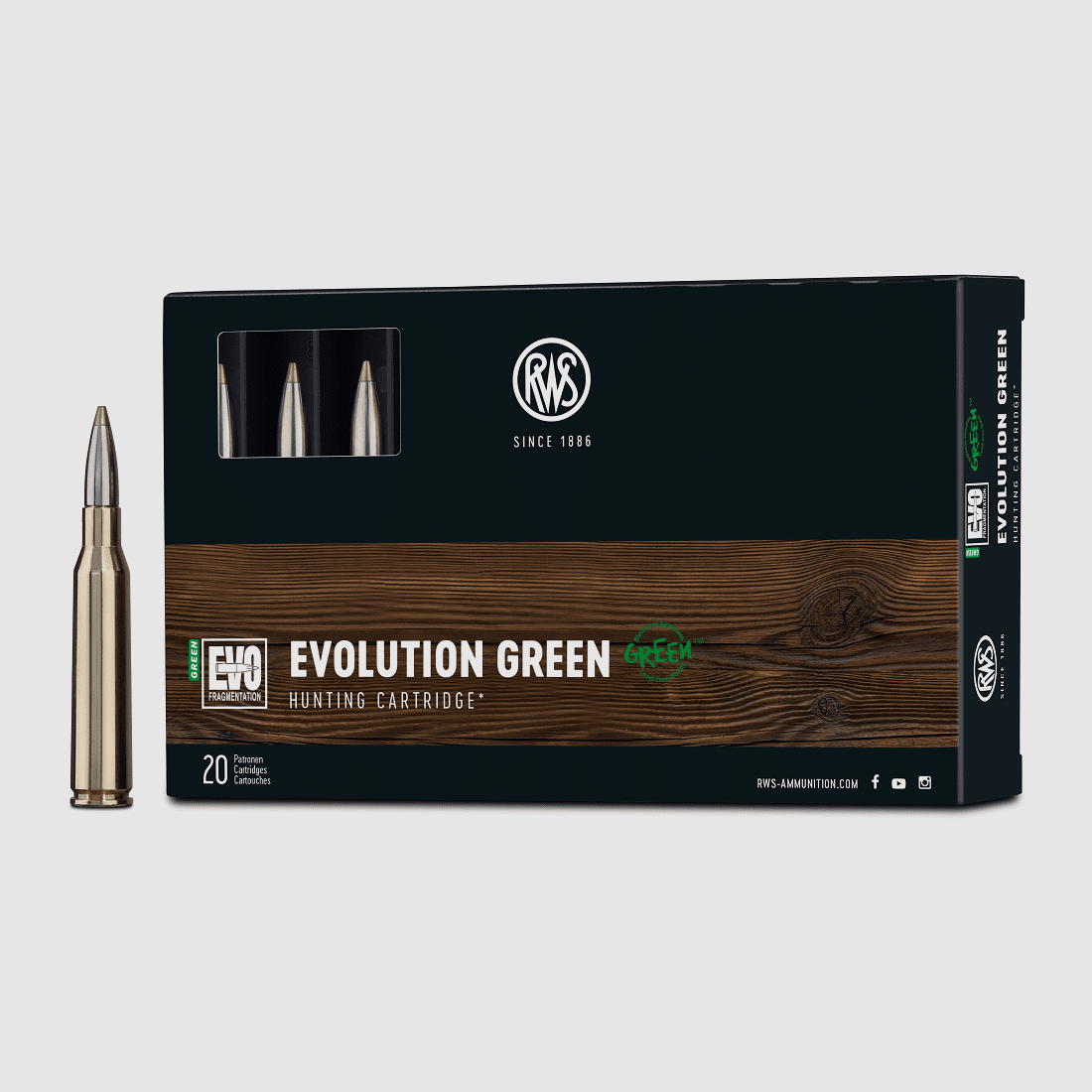 RWS 6,5x57 Evolution Green 93 gr. - 20 Stk.