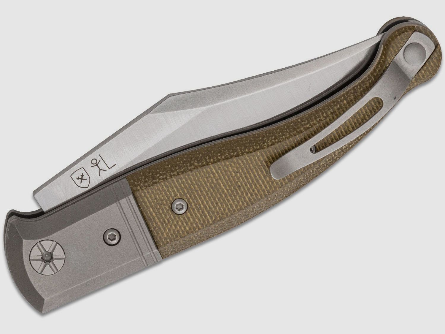 Gitano GT01 CVG, Niolox Clip Point-Klinge, grüner Canvas-Micarta-Griff | 97323
