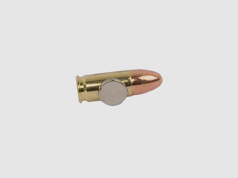 Magnet Kaliber 9 x 19 mm 9 mm Luger Patrone handgefertigt