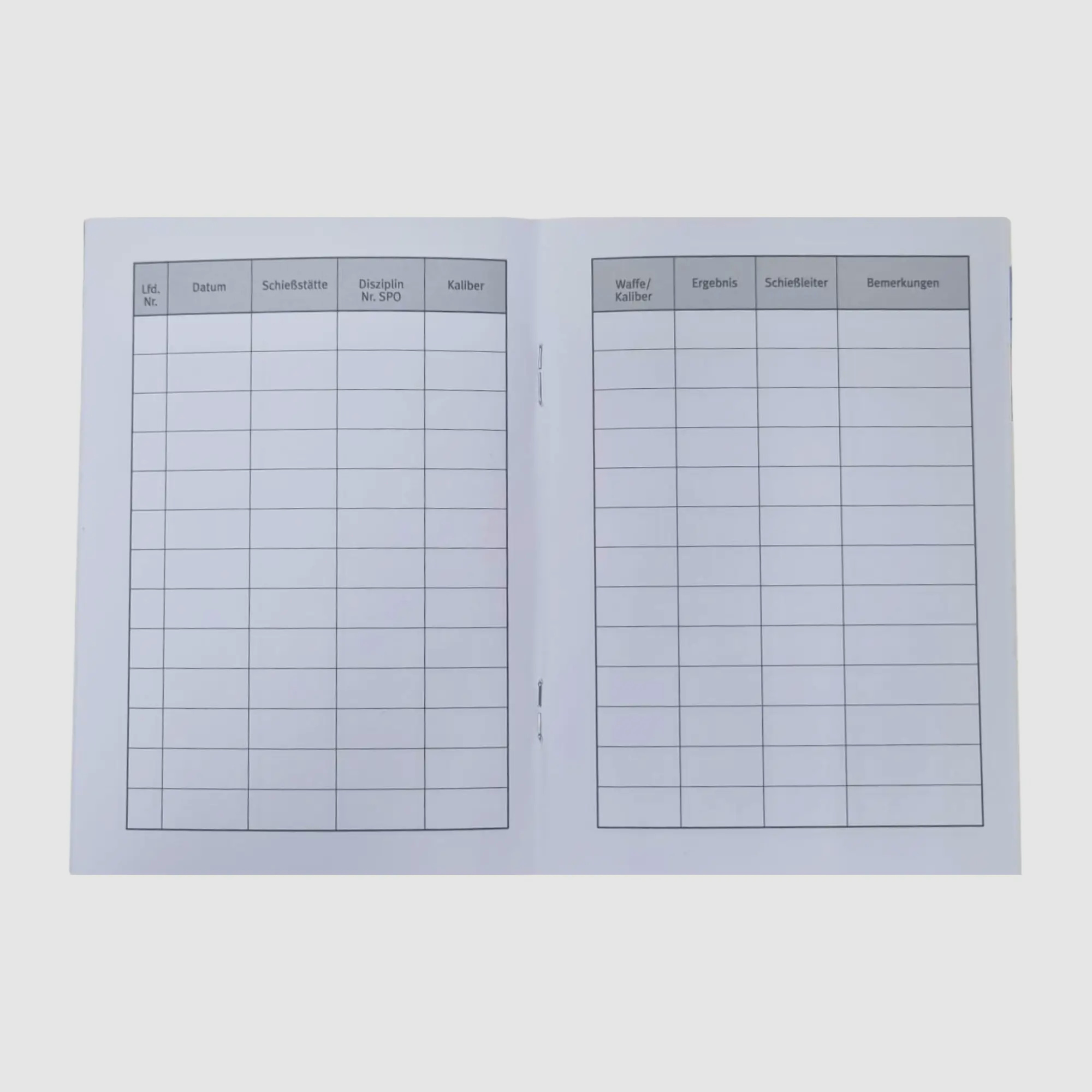 Schietboek voor sportschutters
