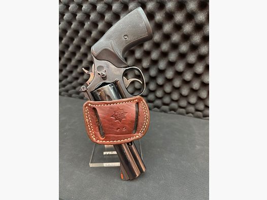 Snelle trekholster, riemholster, leer, Ross Gunleather, suède, revolver, merkholster
