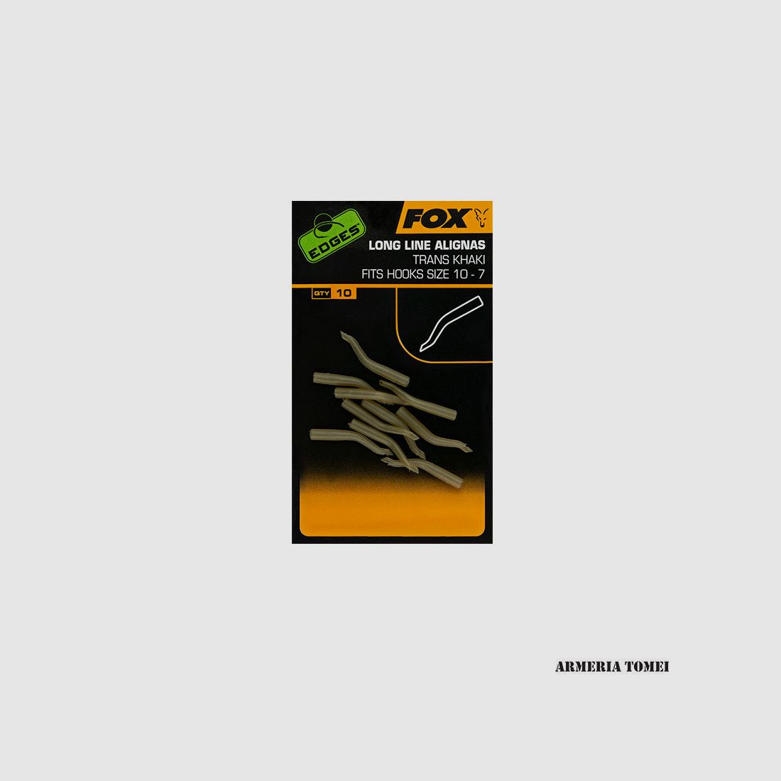 FOX – EDGES™ LINE ALIGNAS FOR HOOK SIZES 5-10 TRAS KHAKI (10 PCS)