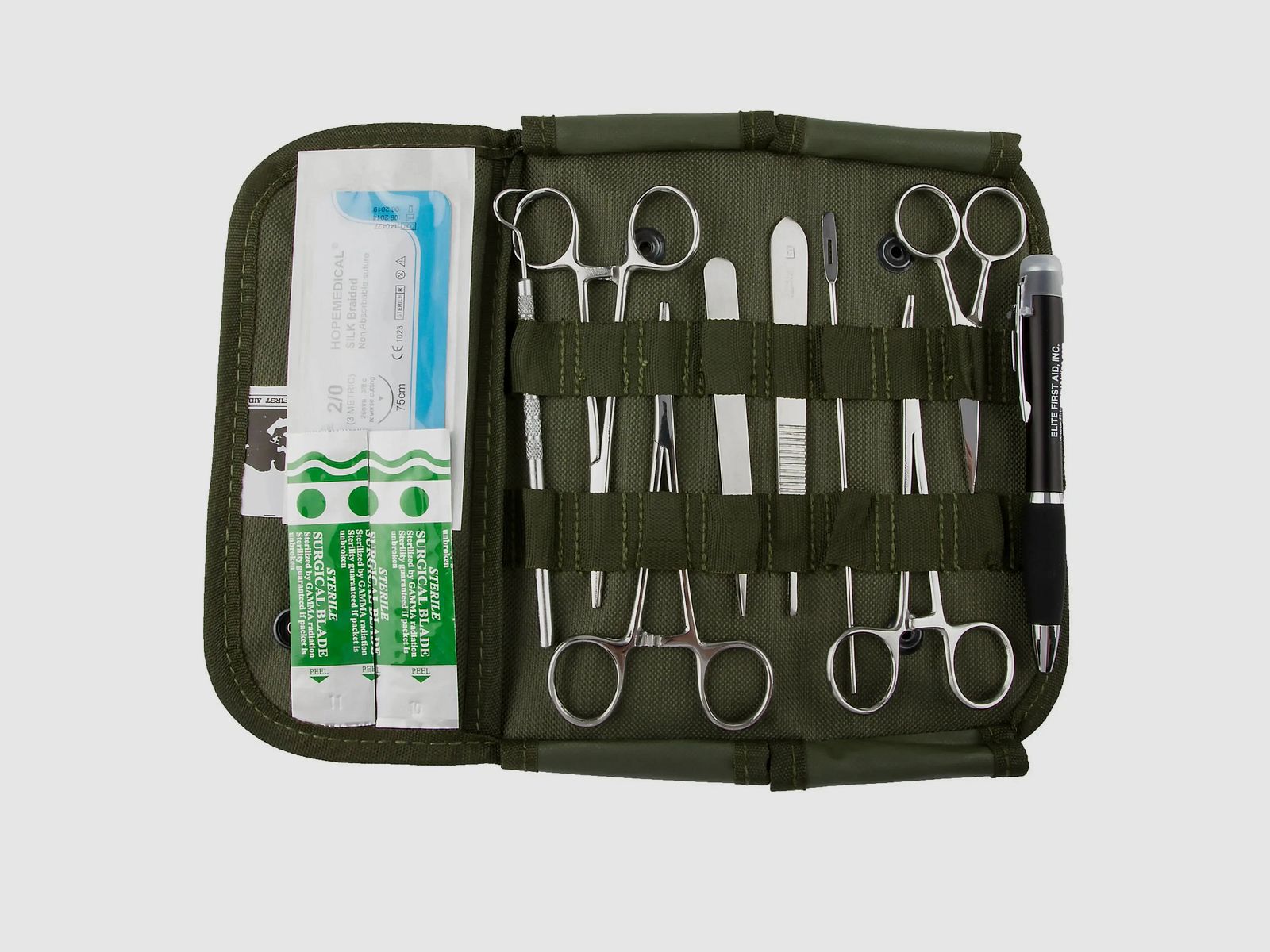 Mil-Tec Mil-Tec Set quirúrgico US de 12 piezas