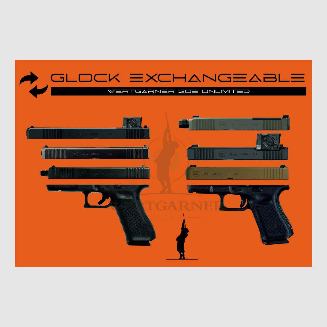 Glock 19 Gen 5 MOS 9x19 EXCHANGEABLE, Bild 2 von 3