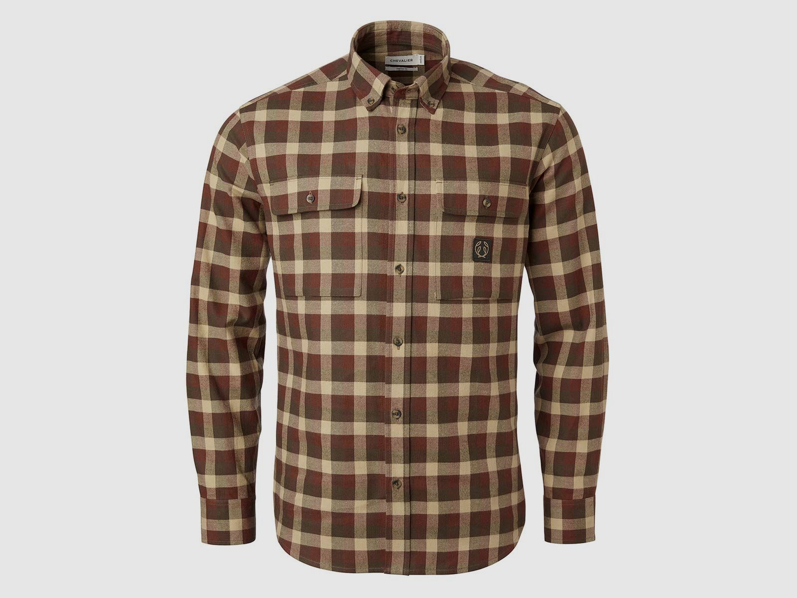 Chevalier Hemd Heron Flannel Soil Brown