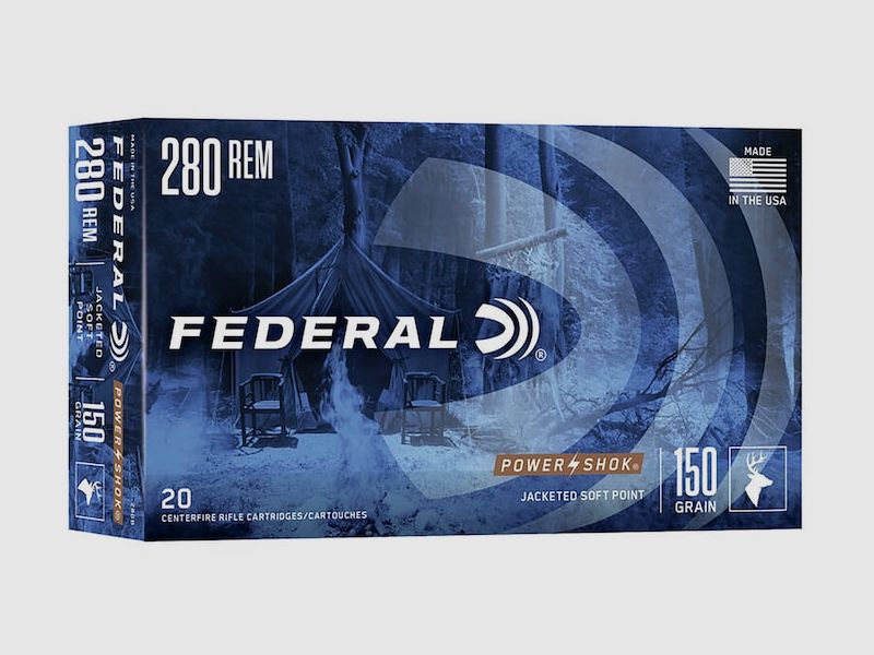 Federal Power-Shok .280 Rem. 150GR JSP 20 patronen