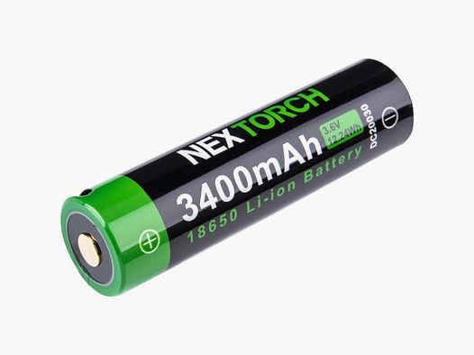 NEXTORCH 18650 battery with USB-C