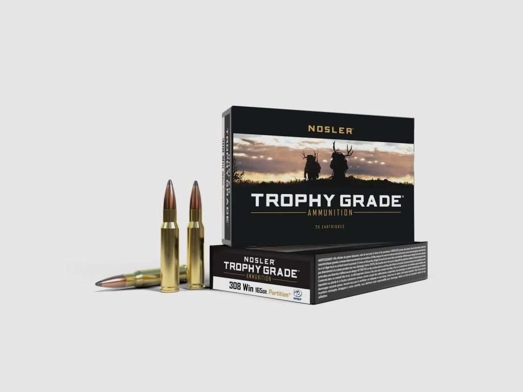 Nosler Munition Kal. 308 Win Trophy Grade Partition 165gr. 20 Stk.